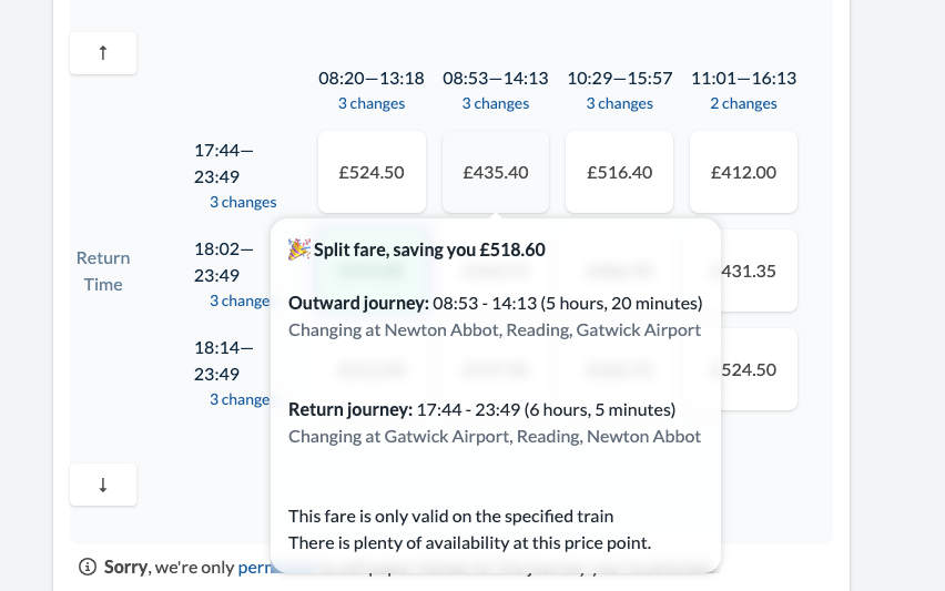 Group Train Ticket App 2 Fi Darby